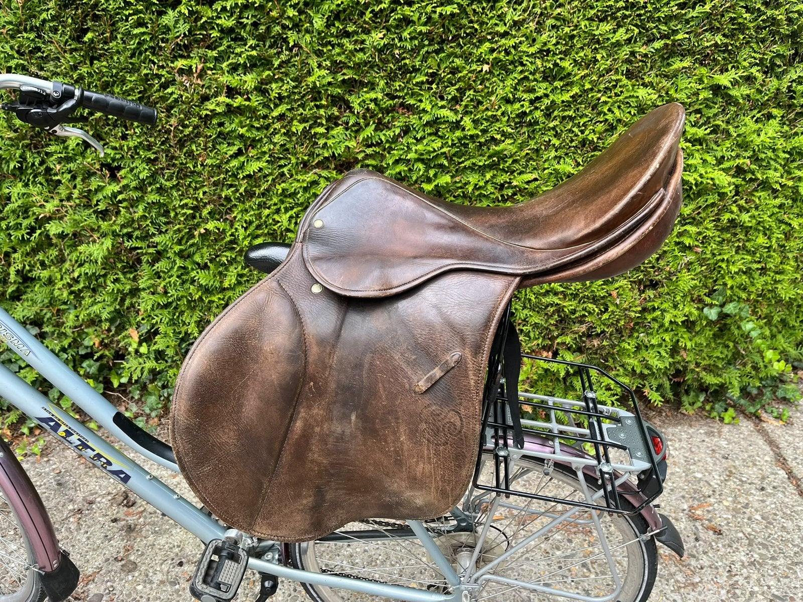 Bruin Johs. Stübben Krefeld zadel 18,5 inch, Dieren en Toebehoren, Ophalen, Gebruikt, Stubben, XL (18 inch of meer)