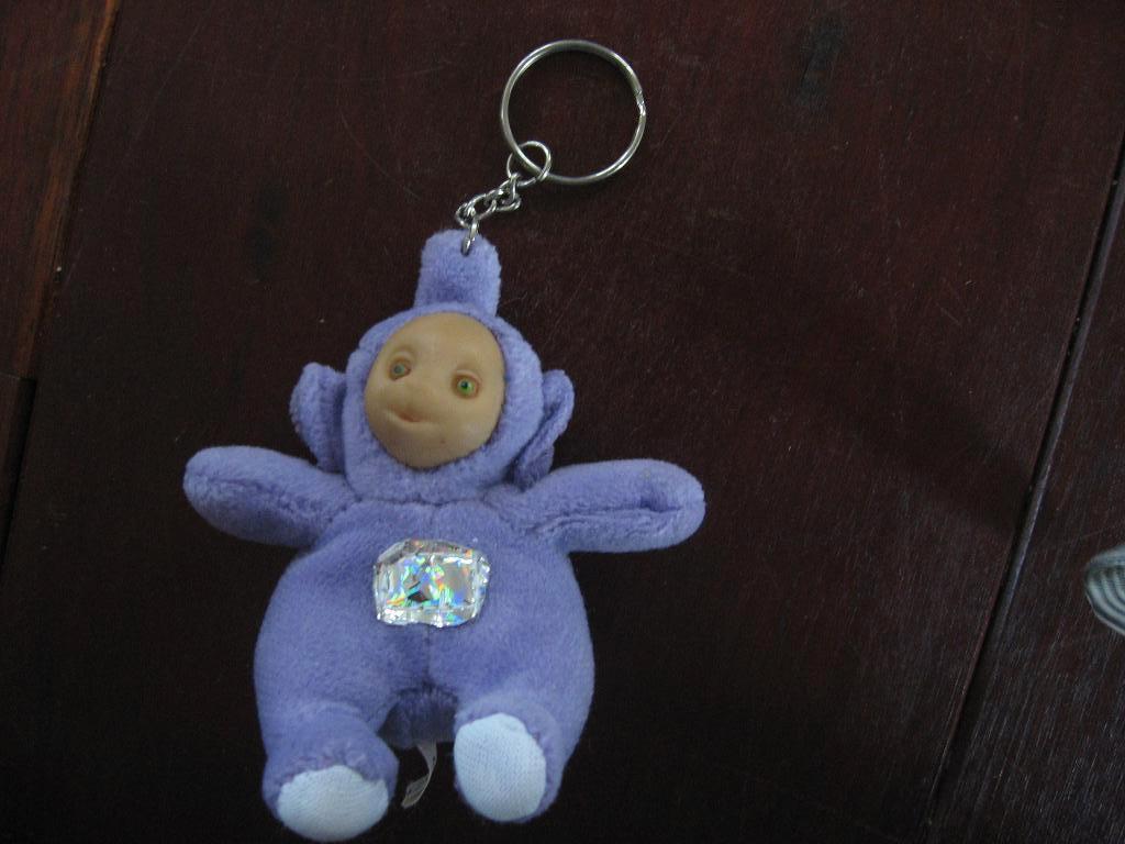 paarse Teletubbie sleutelhanger Tinky Winky, Verzamelen, Verzenden, Nieuw, Knuffel of Figuurtje