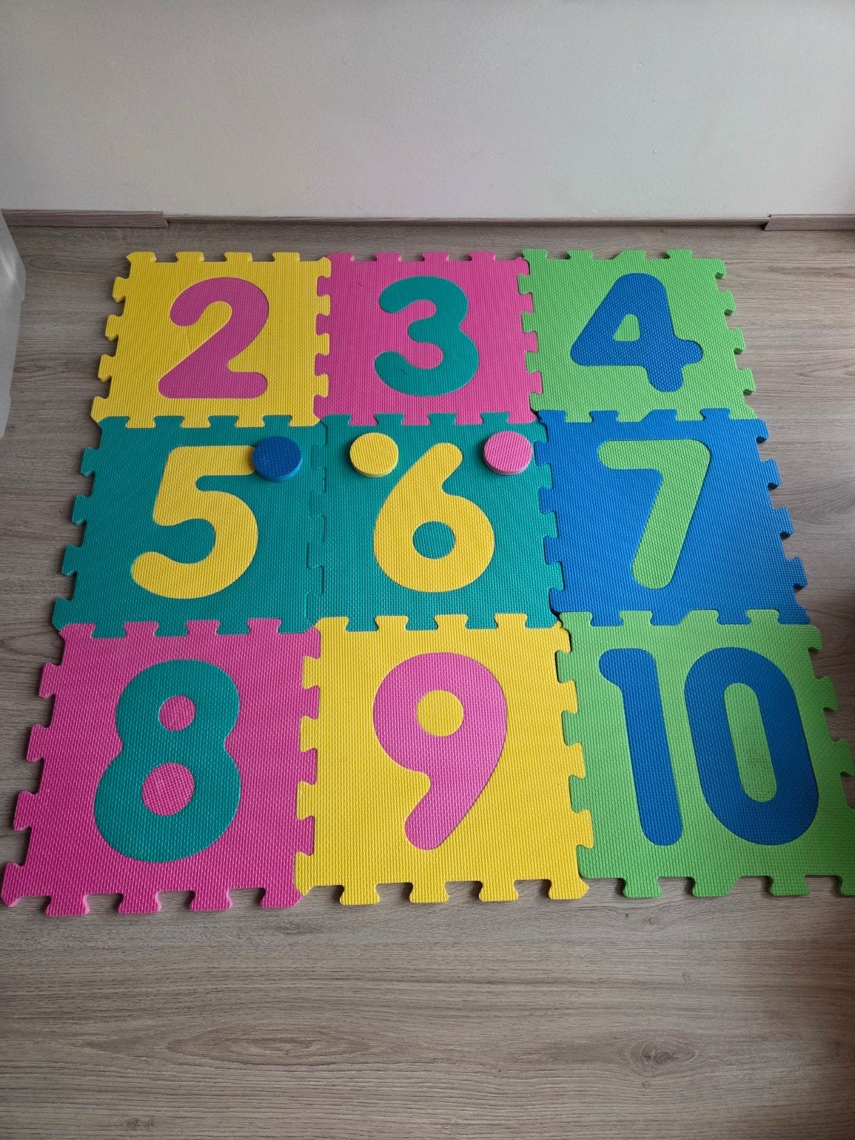 Cijfermatten Speelmat Puzzelmat Vloerpuzzel, Ophalen, Gebruikt, Puzzelen