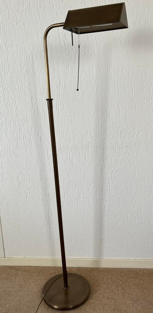 Stijlvolle staande leeslamp, ca. 140cm hoog, Ophalen, Gebruikt, Metaal, 100 tot 150 cm