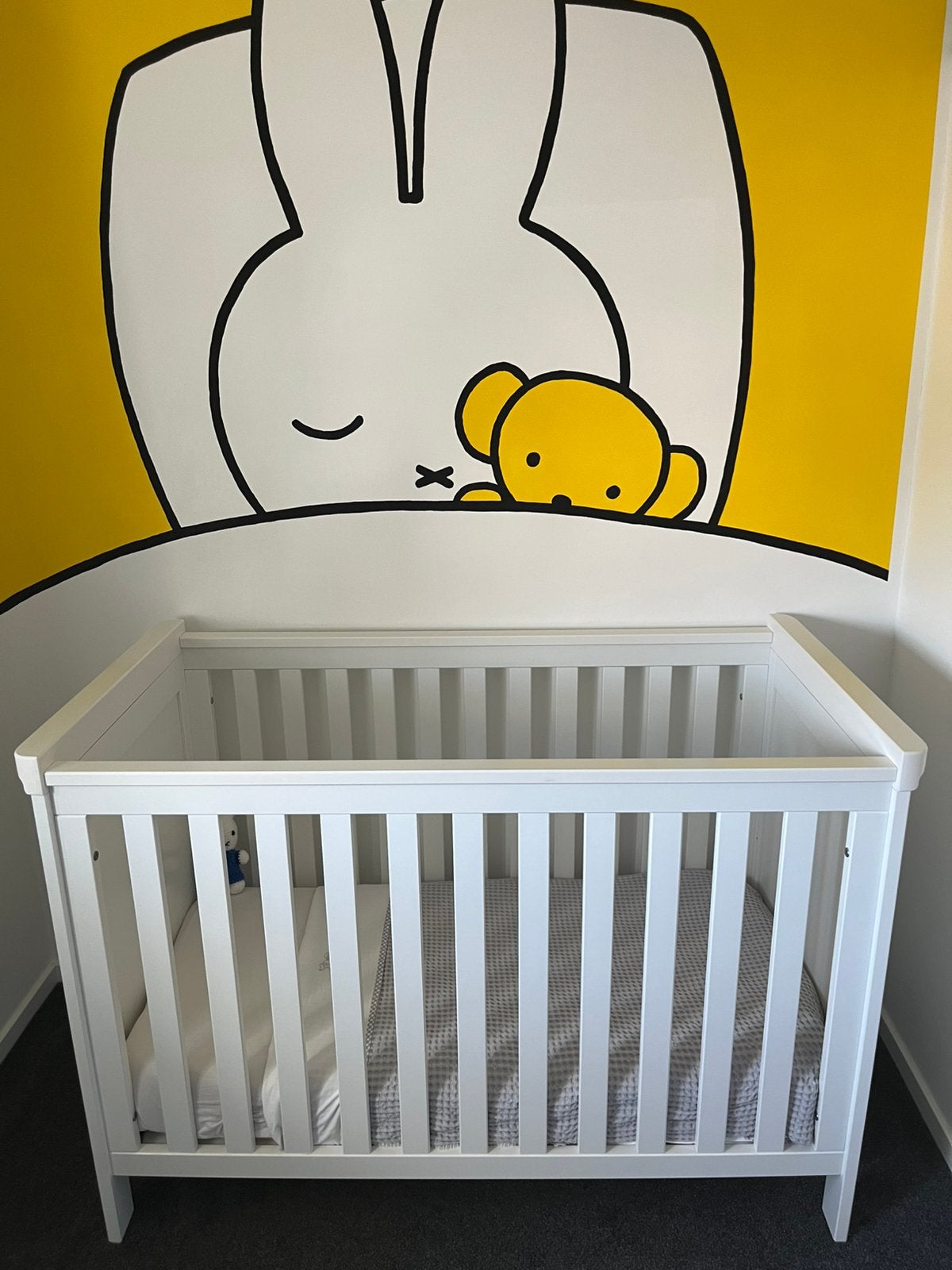 Kinderbedje wit incl. matras., Ophalen, Zo goed als nieuw, Ledikant