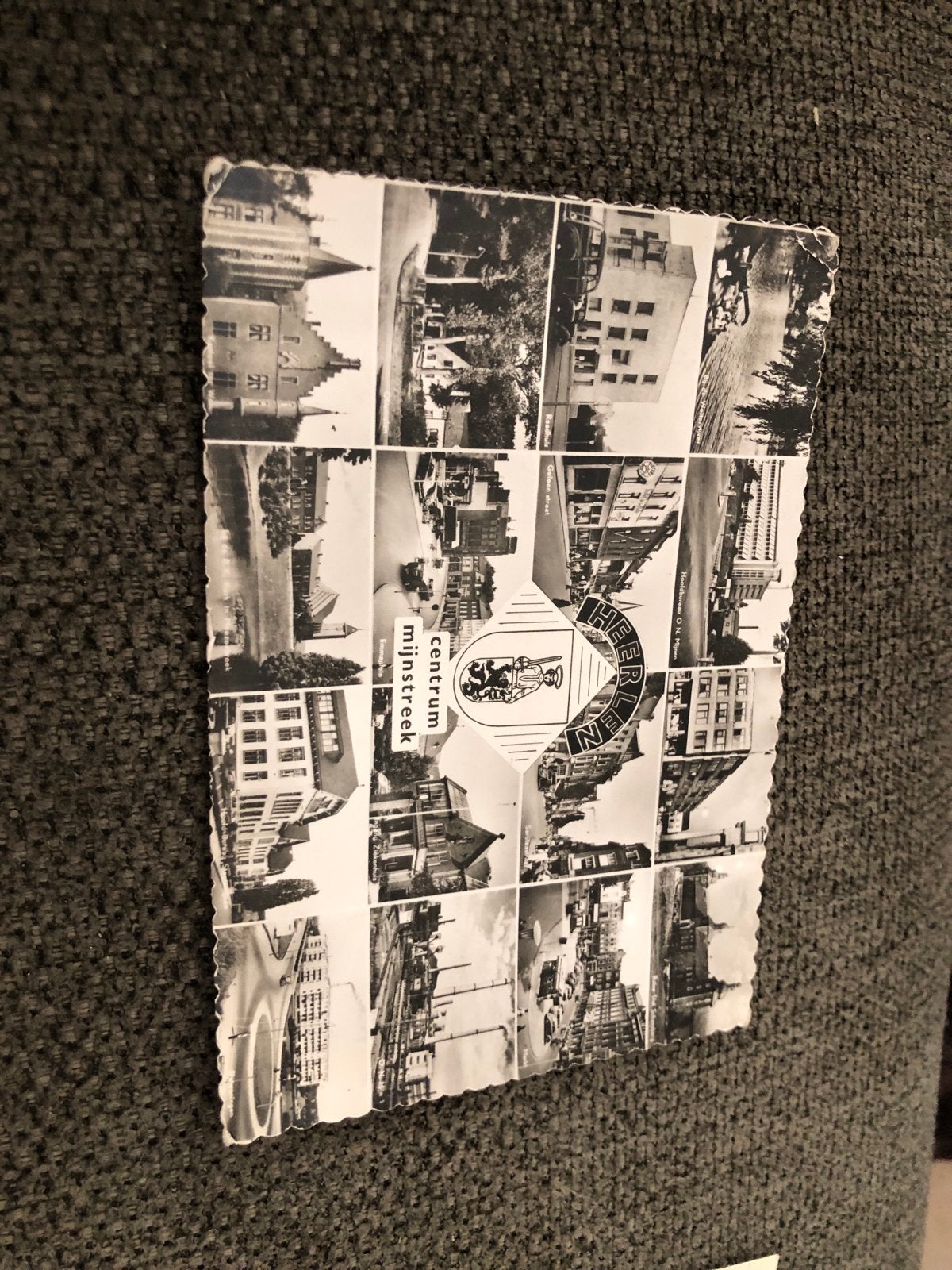 Oude ansichtkaart Heerlen, centrum mijnstreek, Ophalen of Verzenden, 1940 tot 1960, Ongelopen, Limburg