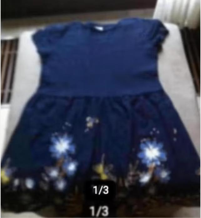 Meisjes jurkje Palomino blauw mt 140, Palomino, Meisje, Ophalen of Verzenden, Zo goed als nieuw