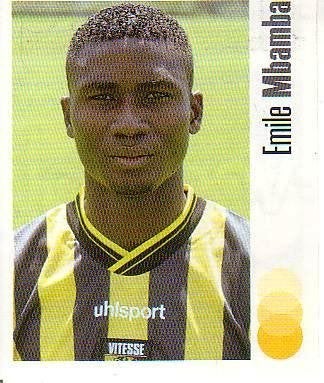 Voetbalplaatje	Emile Mbamba	Vitesse	Panini 2003	nr 254, Verzamelen, Sportartikelen en Voetbal, Verzenden, Zo goed als nieuw, Vitesse