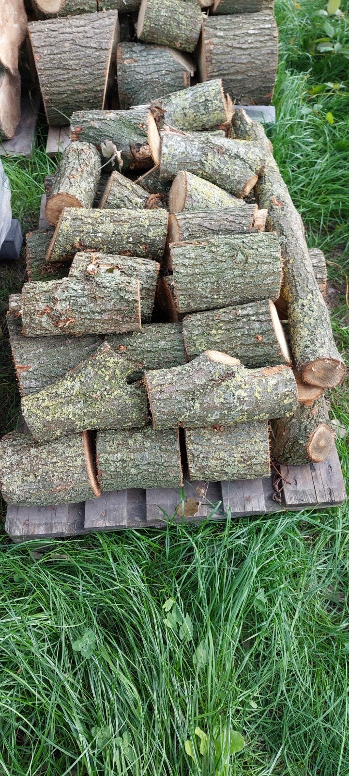 Haardhout: Berkenhout (droog) en Eikenhout (vers), Tuin en Terras, Minder dan 3 m³, Ophalen, Berkenhout, Blokken