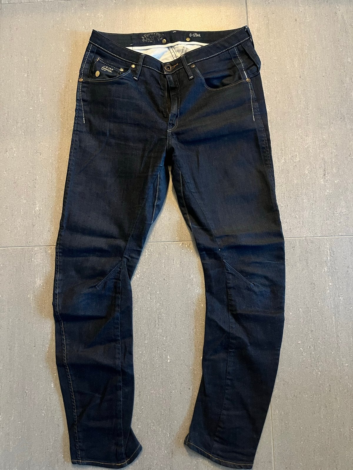 G-Star RAW Arc 3D Tapered Jeans W27 L34, Ophalen of Verzenden, Zo goed als nieuw, Blauw, W27 (confectie 34) of kleiner