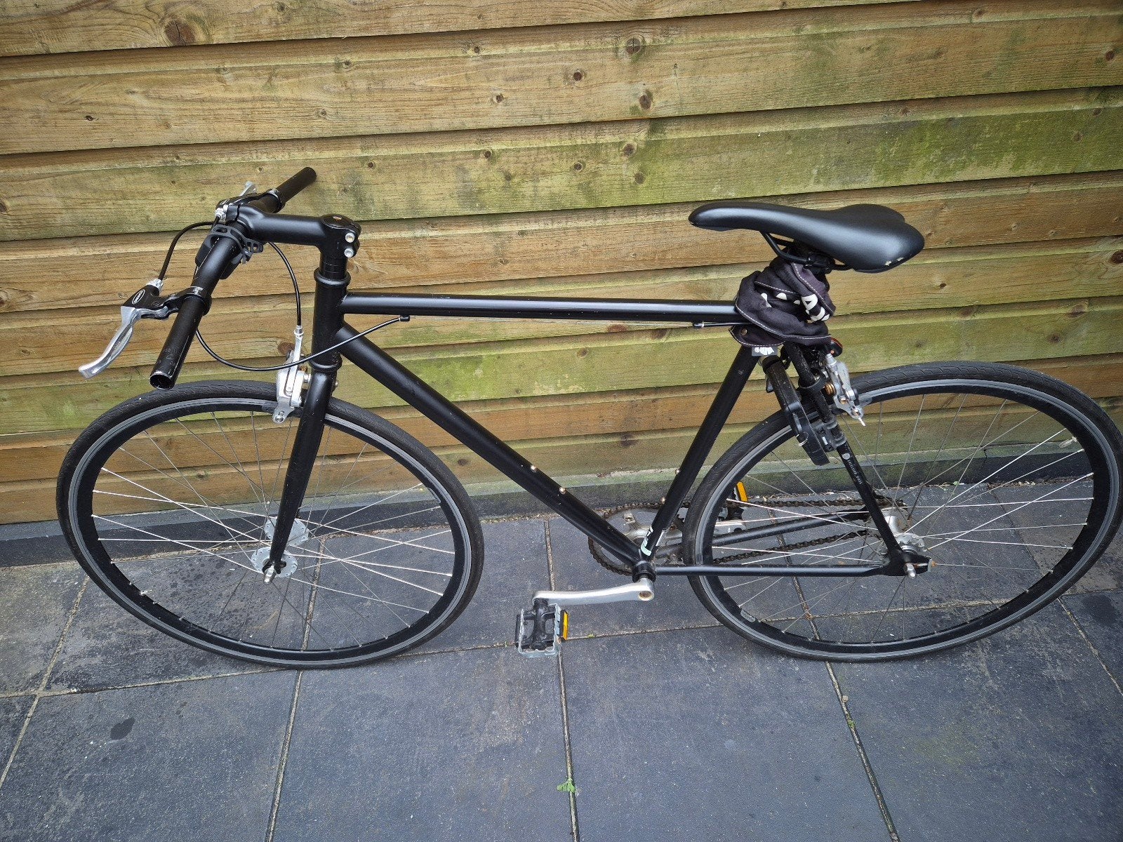 Excelsior Dandy Single Speed H56 mat zwart racefiets, Ophalen