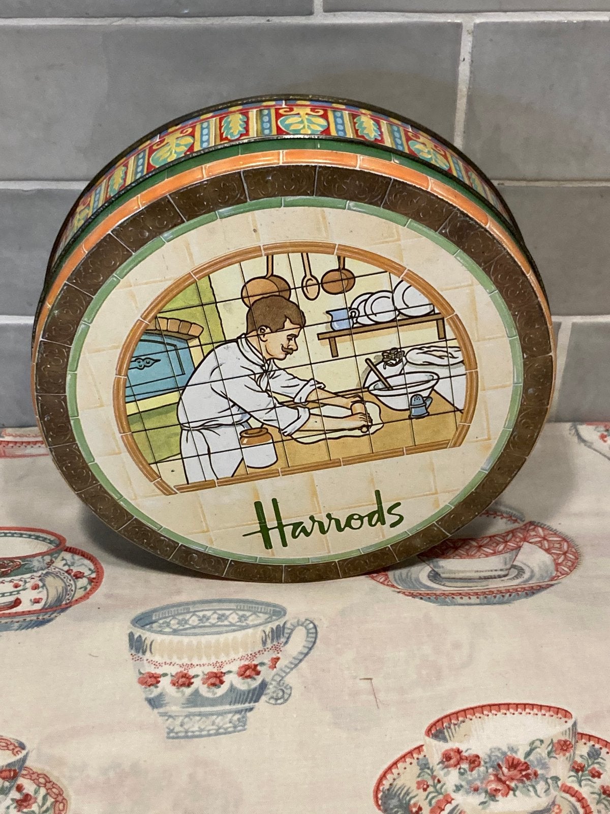 Vintage blikje Harrods (120326), Ophalen of Verzenden, Gebruikt, Overige