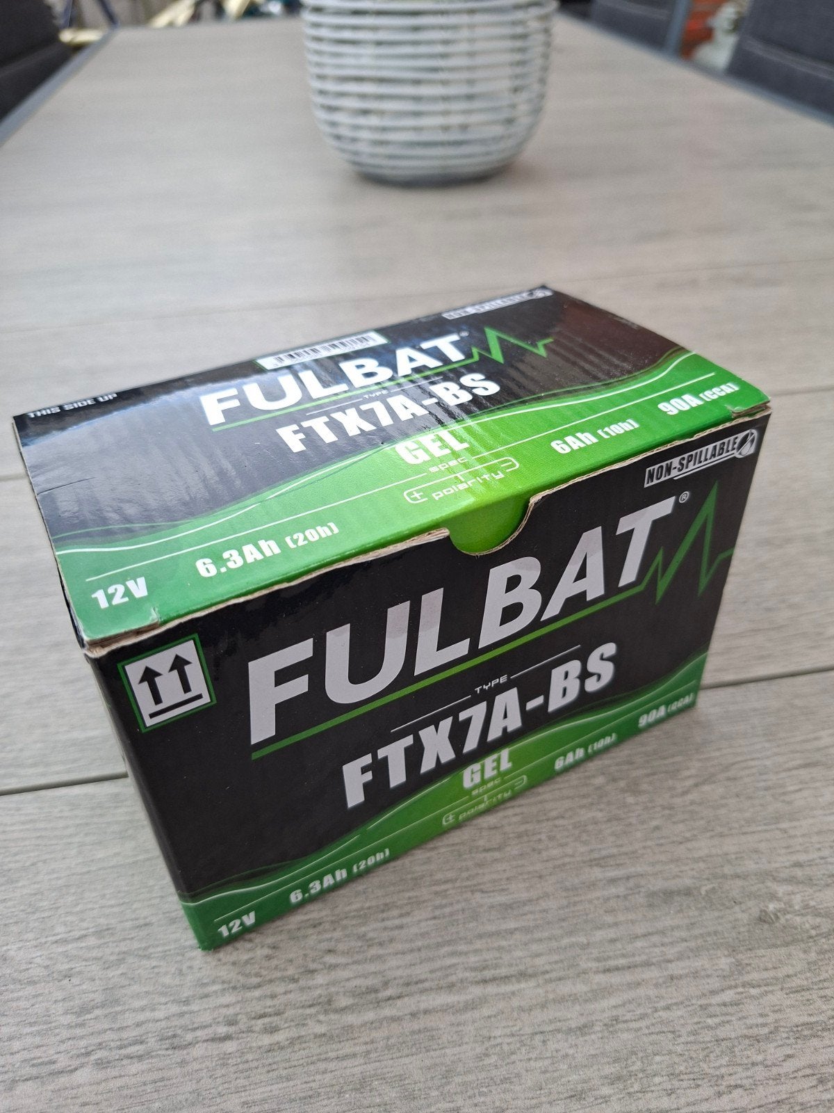 Fulbat FTX7A-BS GEL accu 12V 6.3Ah (20h), Ophalen of Verzenden, Zo goed als nieuw
