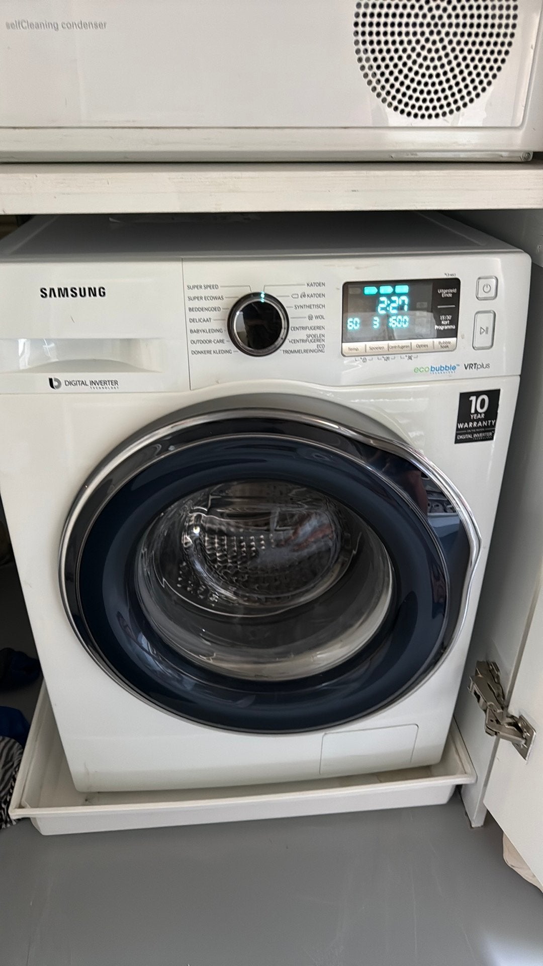 Samsung WW90J6600W/EN, Ophalen, 1200 tot 1600 toeren, Gebruikt, 8 tot 10 kg
