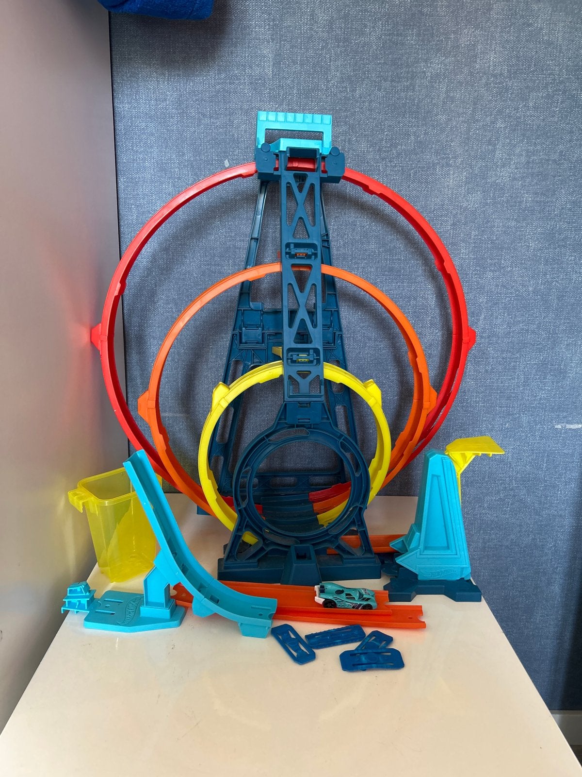 Hot Wheels Looping Racebaan - Spectaculaire Stunts!, Ophalen of Verzenden, Hot Wheels, Racebaan, Gebruikt