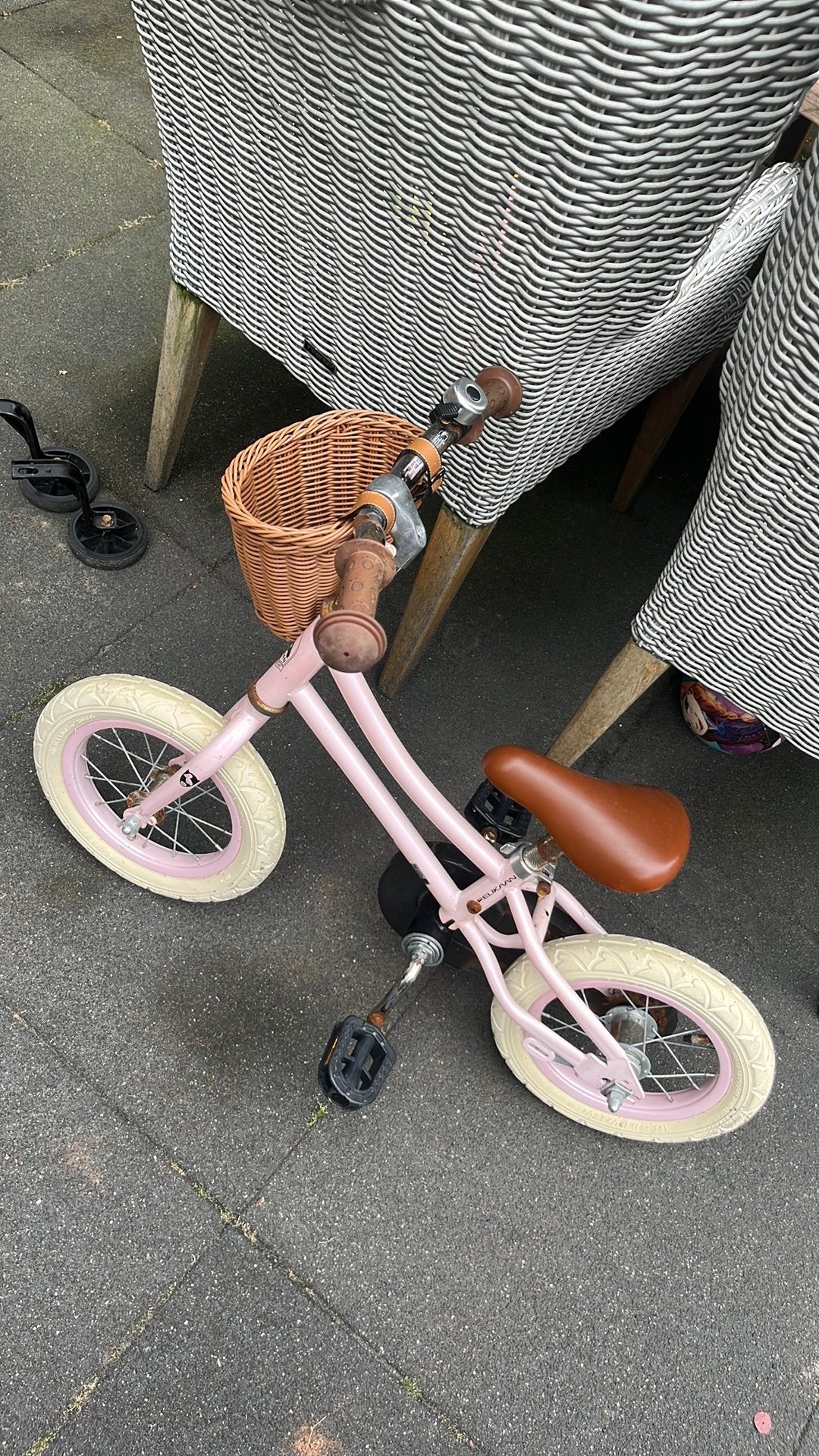 Pelikaan 3 in 1 loopfiets, kinderfiets 12 inch, Ophalen of Verzenden, Zo goed als nieuw