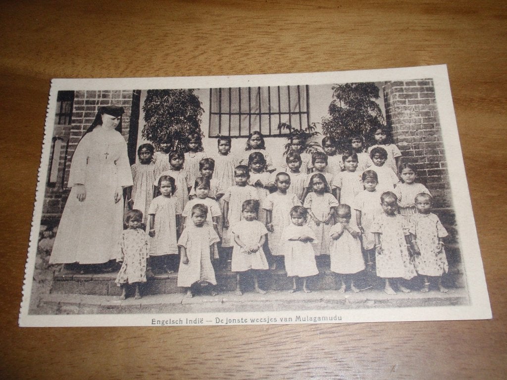 Engels Indie weesjes Mulagamudu Missie Kinderen India, Verzenden, 1920 tot 1940, Ongelopen, Buiten Europa