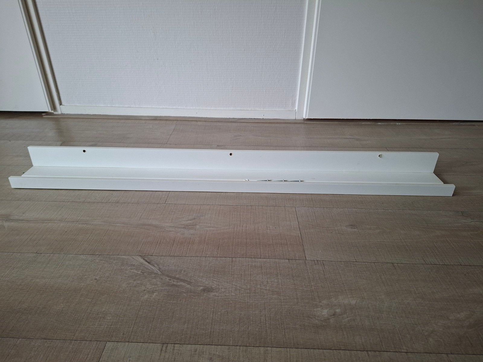 IKEA MOSSLANDA Schilderijenplank 115 cm - Wit, Ophalen, Zo goed als nieuw