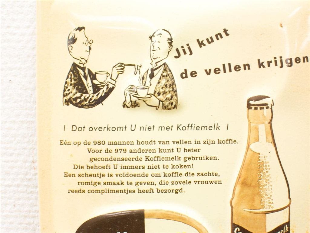 Wandbord Nutroma reclame 14368, Ophalen of Verzenden, Gebruikt