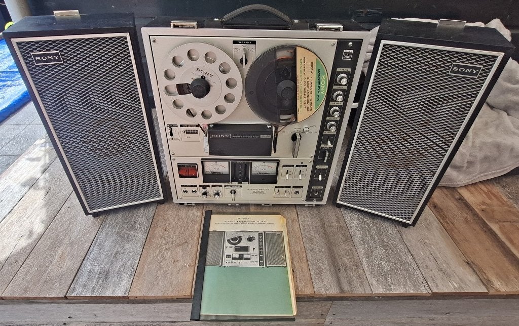 Sony TC-630, Ophalen, Bandrecorder, Met stofkap
