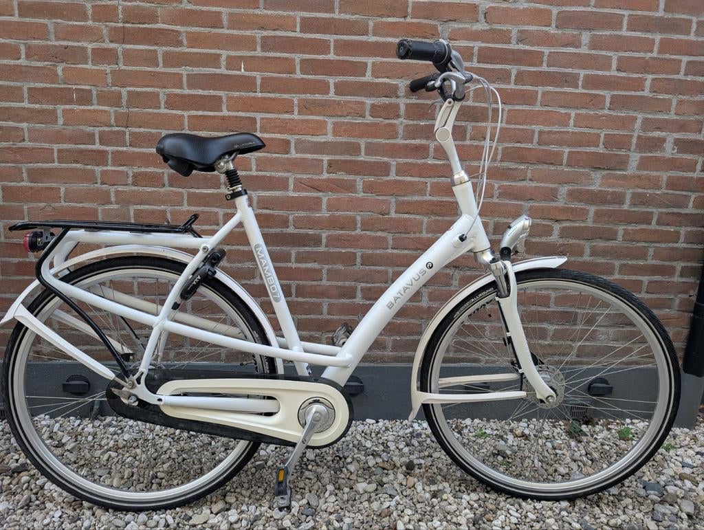 Batavus Mambo 7 Damesfiets 28 inch Wit, Fietsen en Brommers, Fietsen | Dames | Damesfietsen, Ophalen, Gebruikt, Versnellingen