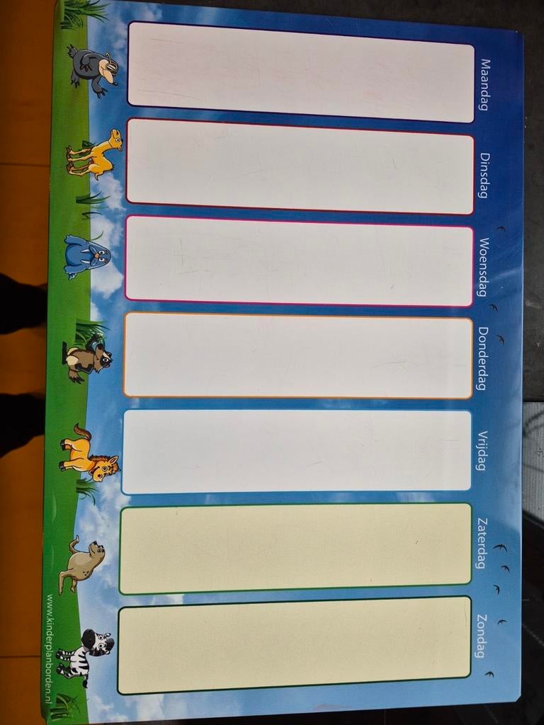 Kinderplanbord met magneten, Ophalen, Gebruikt