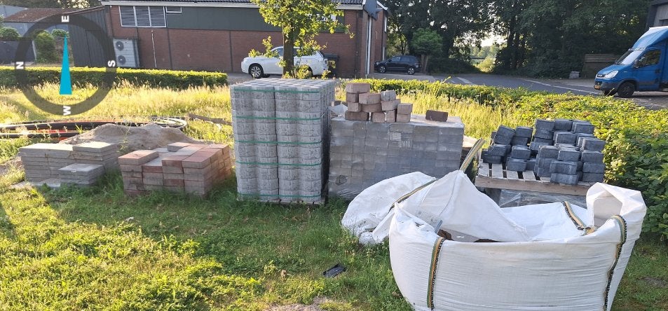 Partij Betonklinkers / Straatstenen, Ophalen, Nieuw, Beton, Klinkers