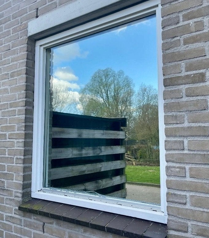 2x Spiegel raamfolie 200x152cm - Nieuw in doos, Ophalen, Gevelraam of Ruit, Nieuw, 160 cm of meer