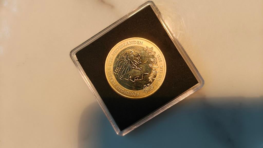 Herdenkingsmunt Koningin Máxima 50 jaar (1971-2021), Ophalen of Verzenden, Overige materialen