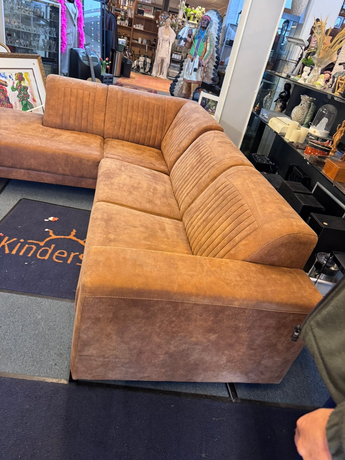 mooie hoelbank bruin schatkamer arnhem, Ophalen, X, X, Gebruikt