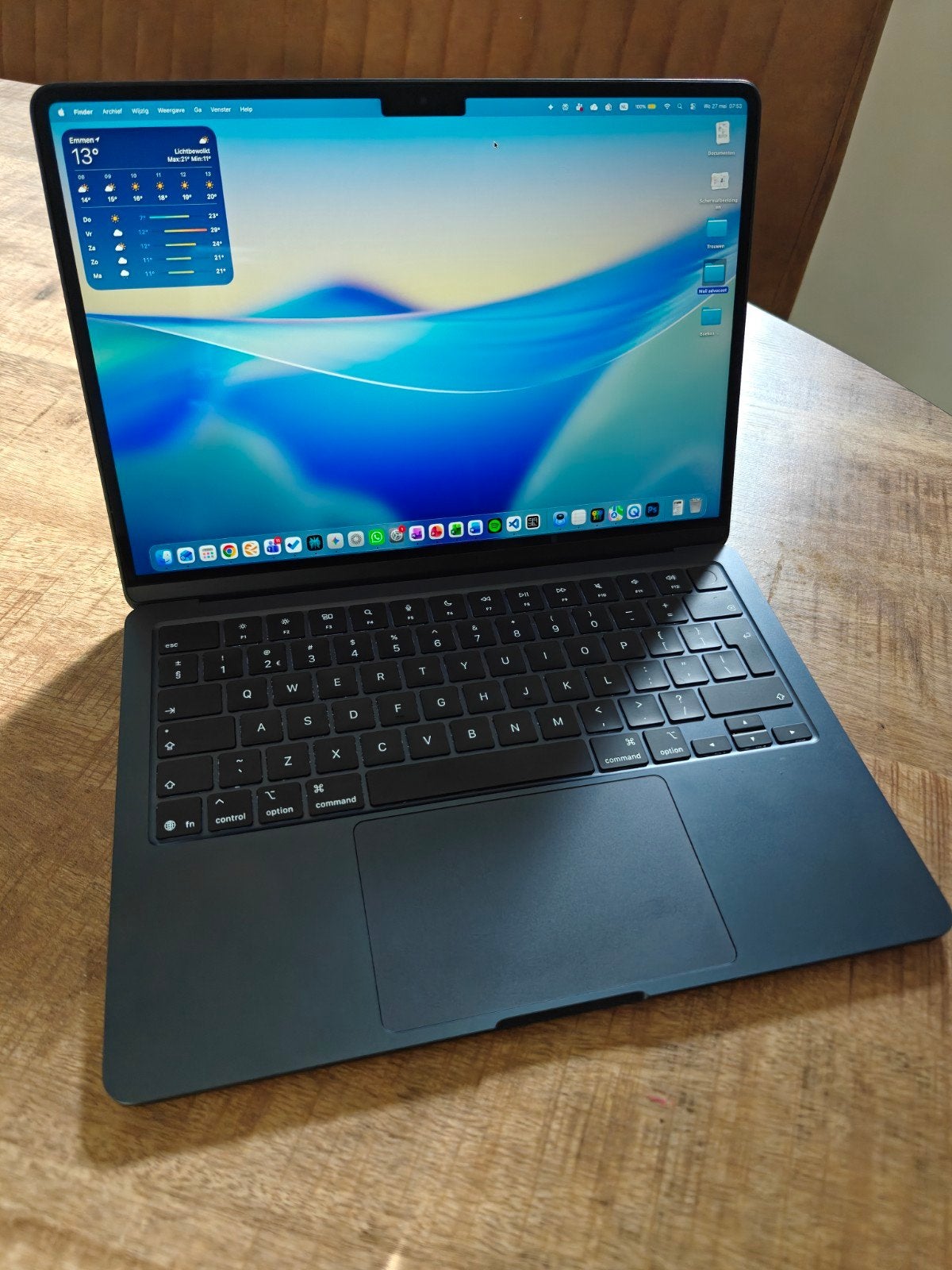 MacBook Air M4 256GB 16GB RAM met 2 laders, Ophalen of Verzenden, Zo goed als nieuw, 13 inch, MacBook Air