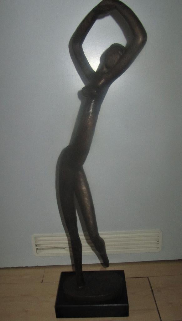 Sculptuur vrouw, Gips, Beeld, Bruin, 50 - 100 cm
