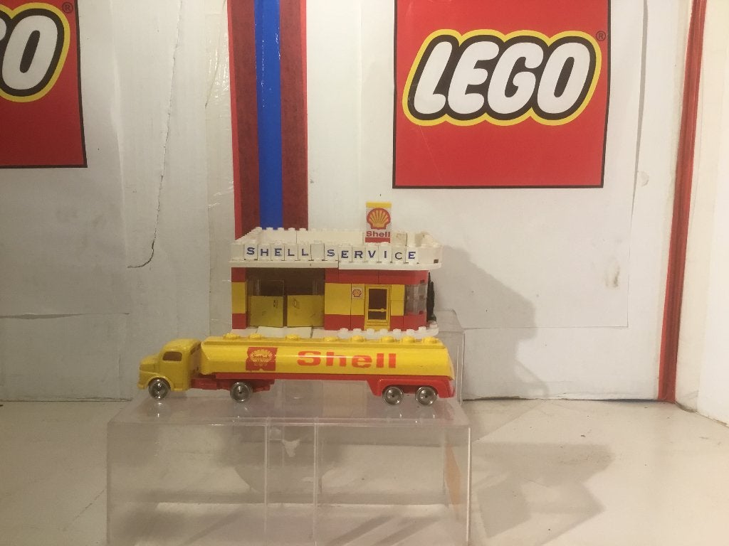 Lego Shell garage en tankwagen, Ophalen of Verzenden, Gebruikt