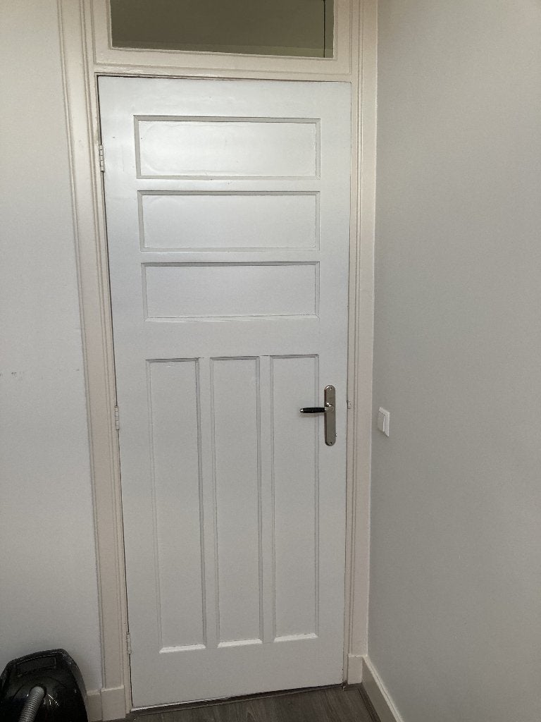 houten deur compleet met deurklink, Ophalen, Gebruikt, Binnendeur, 200 tot 215 cm