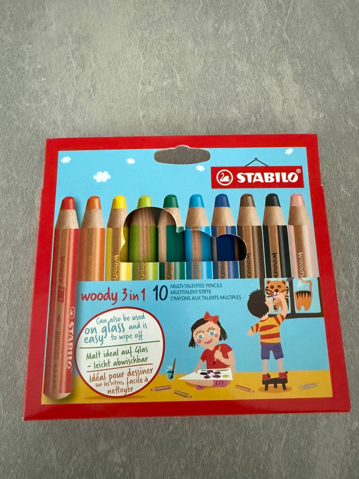 Nieuw kinder potloden stabilo woody 3 in 1, Ophalen of Verzenden, Nieuw, Potlood of Stift