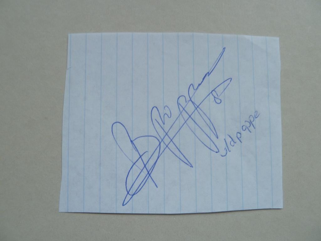 Handtekening. Bert.v.d.Poppe.  AZ, Ophalen of Verzenden, Zo goed als nieuw, AZ, Overige typen