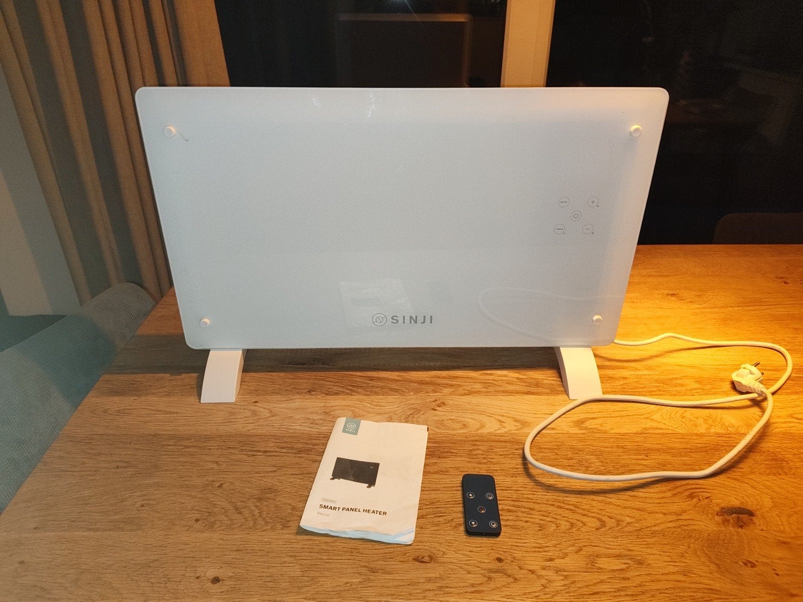Sinji Smart Panel Heater 1500W - Zo goed als nieuw, 30 tot 80 cm, Kachel, Ophalen of Verzenden, Zo goed als nieuw