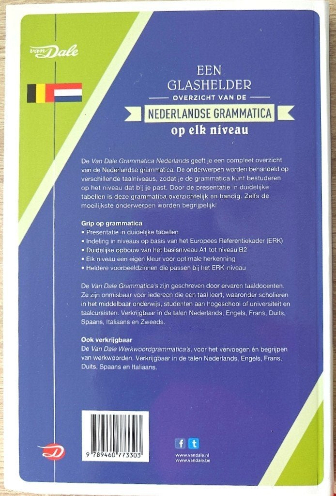 Van Dale: Grammatica Nederlands. Niveau A1 tot B2., Ophalen of Verzenden, Alpha, Nieuw