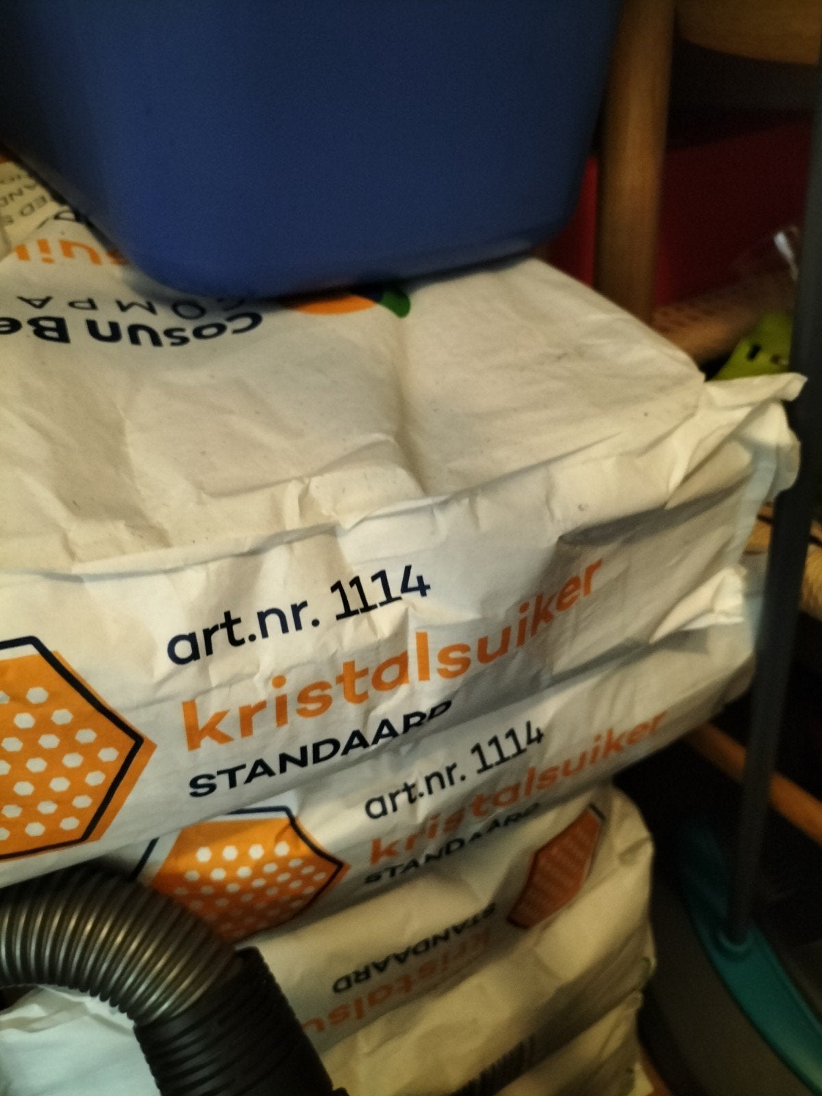 suiker 25 kg *3"75kg, Ophalen