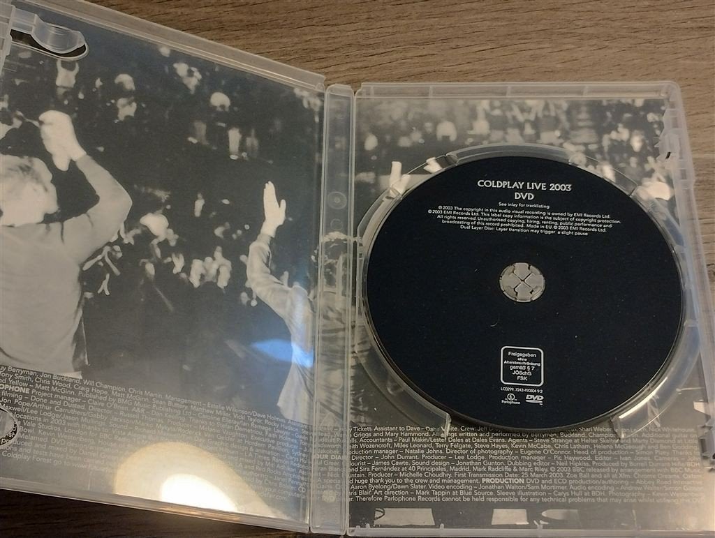 Coldplay - Live 2003 [DVD], Alle leeftijden, Ophalen of Verzenden, Zo goed als nieuw