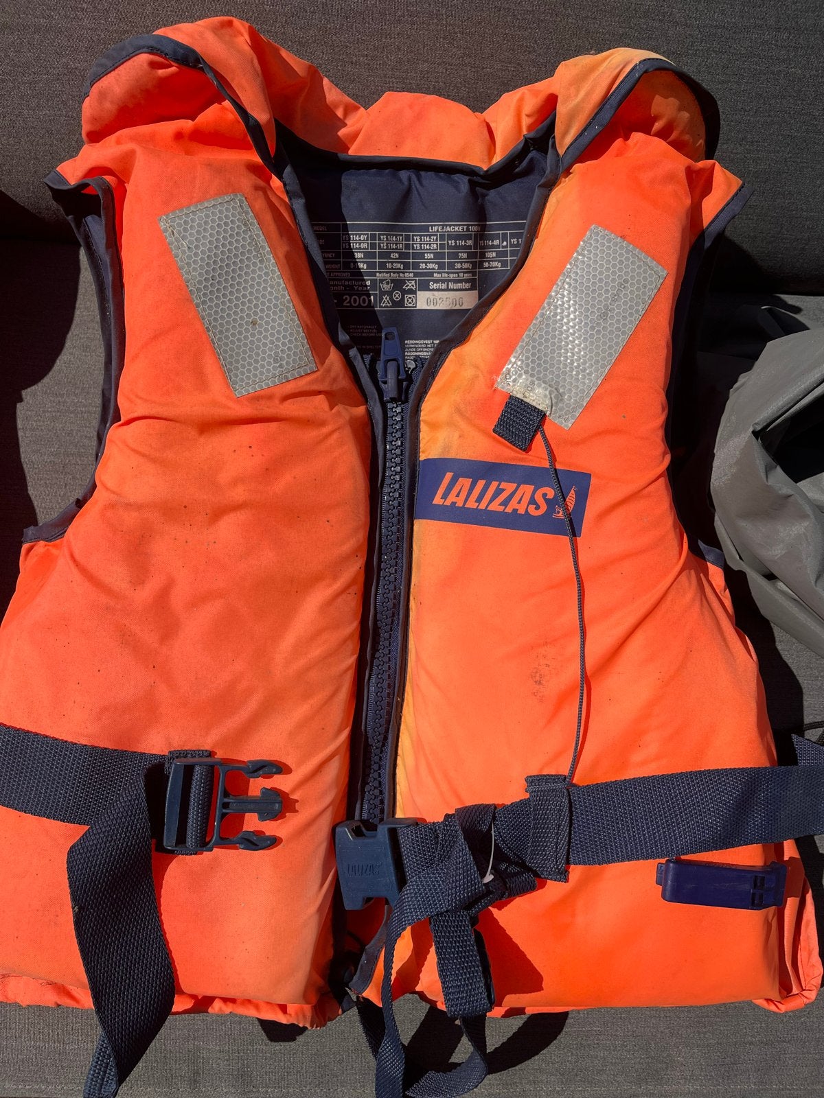 Lalizas reddingsvest 100N - Oranje (Gebruikt), Ophalen of Verzenden, Gebruikt, Overige typen