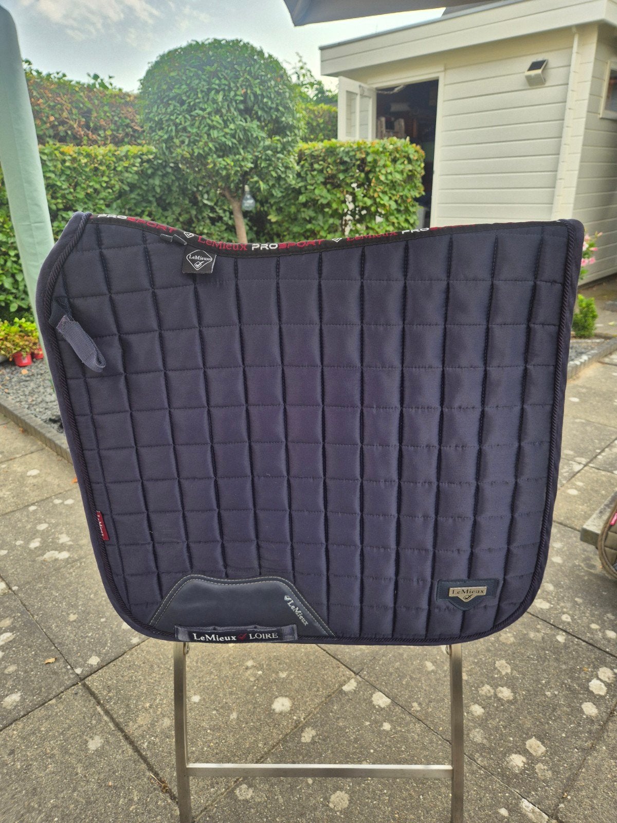 LeMieux Loire Classic Navy zadeldekje Full, Dieren en Toebehoren, Paarden en Pony's | Dekens en Dekjes, Full (L), Gebruikt, Dressuurdekje