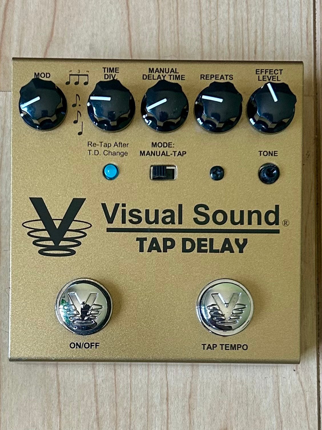 Visual Sound Tap Delay gitaarpedaal, Muziek en Instrumenten, Effecten, Ophalen, Zo goed als nieuw, Delay of Echo