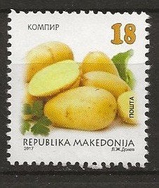 Macedonie 18, aardappelen voor cadee, Verzenden, Overige landen, Gestempeld