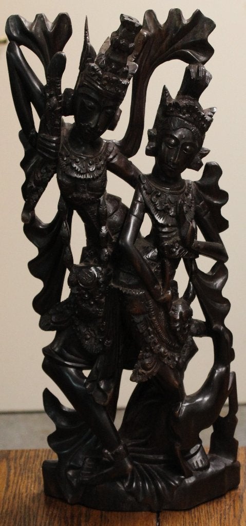 Prachtig Balinees Houtsnijwerk - Dansende Figuren