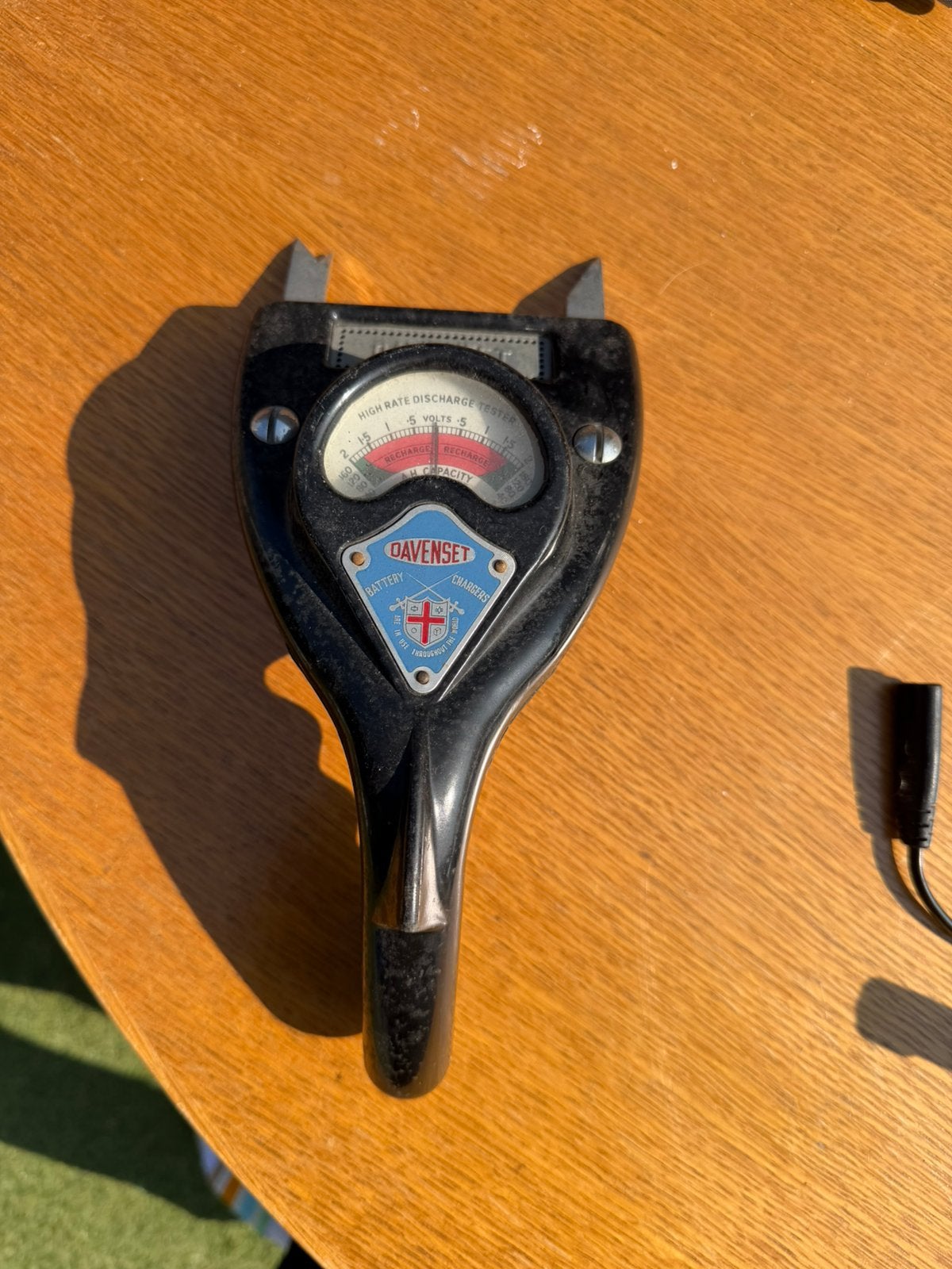 Davenset antieke batterij accu tester, Auto diversen, Autogereedschap, Ophalen of Verzenden
