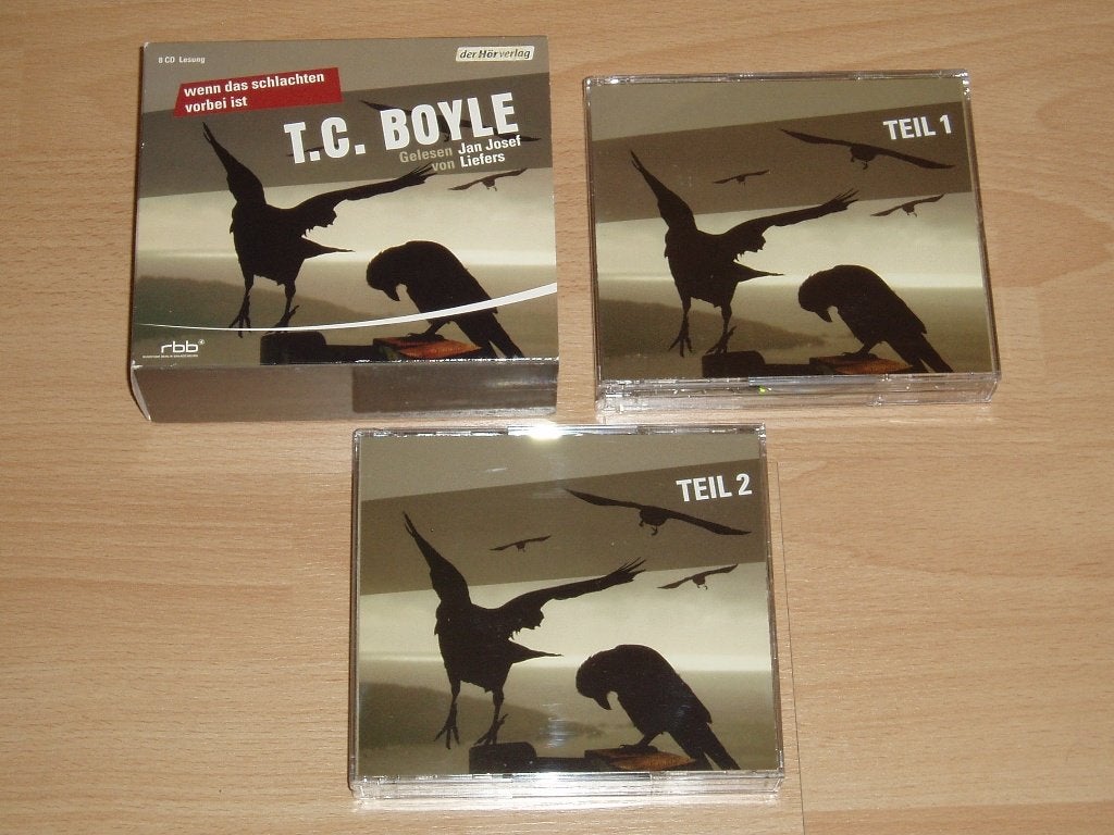 8 CD luisterboek T.C. Boyle - Wenn das Schlachten vorbei ist, Verzenden, Cd