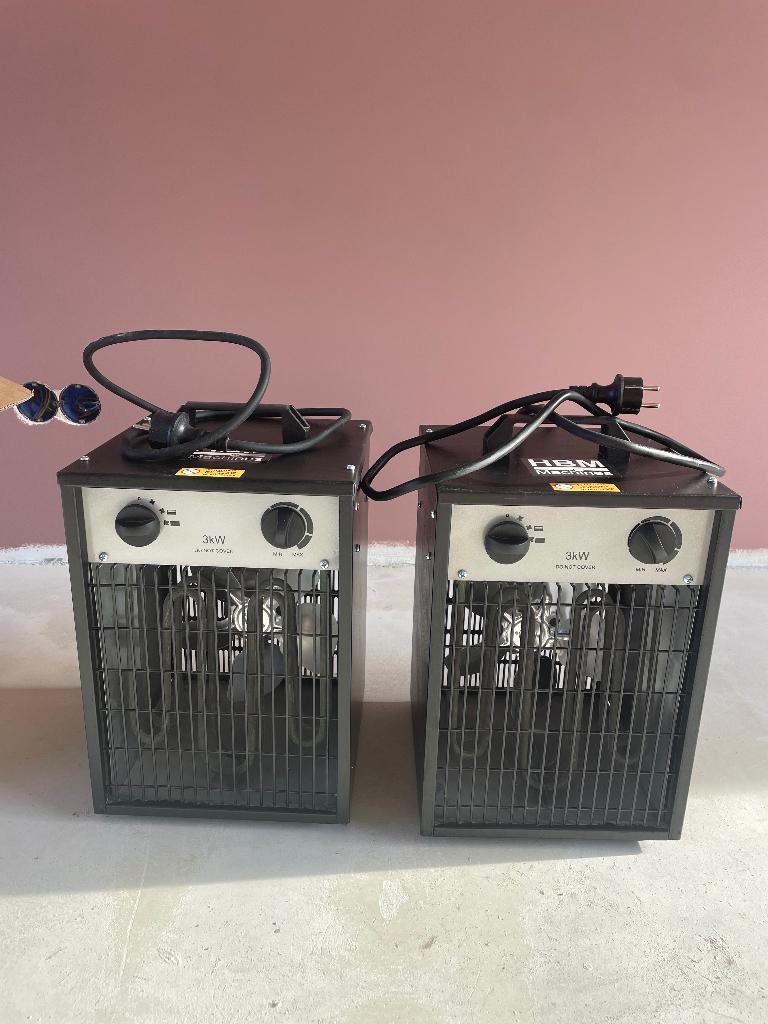 1x HBM elektrische heater 3000 W, Ophalen, 30 tot 80 cm, Kachel, Minder dan 60 cm
