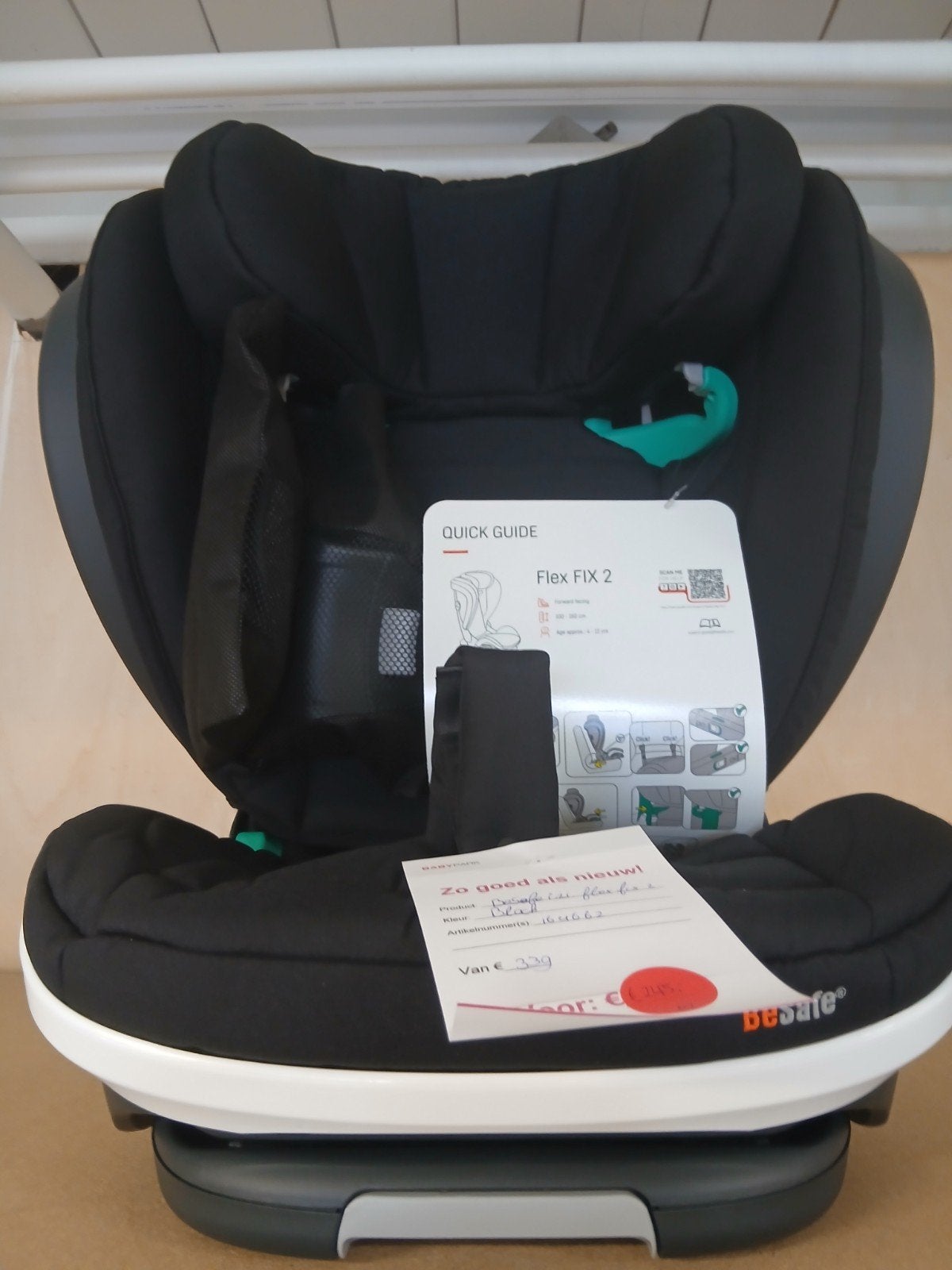 besafe izi flex fix 2, 15 t/m 36 kg, Zo goed als nieuw, Isofix, Ophalen