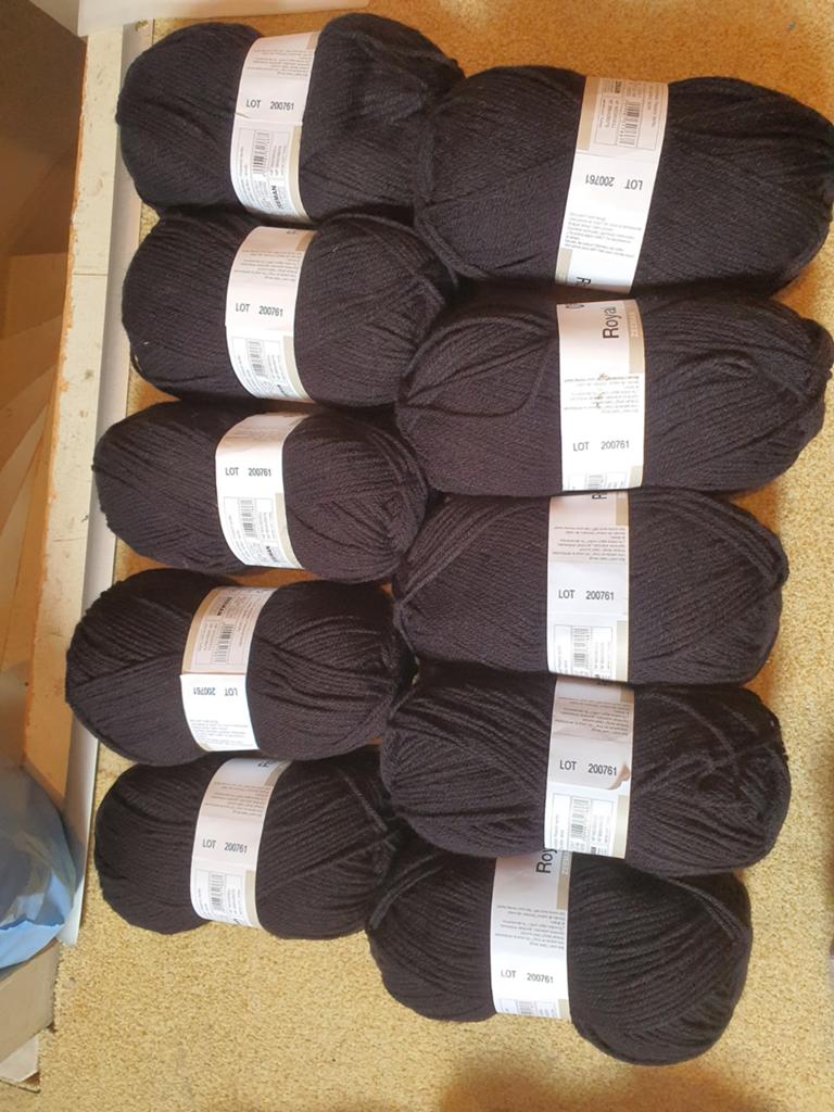 10 bollen Zeeman Royal wol zwart 100g (naald 4-5), Ophalen of Verzenden