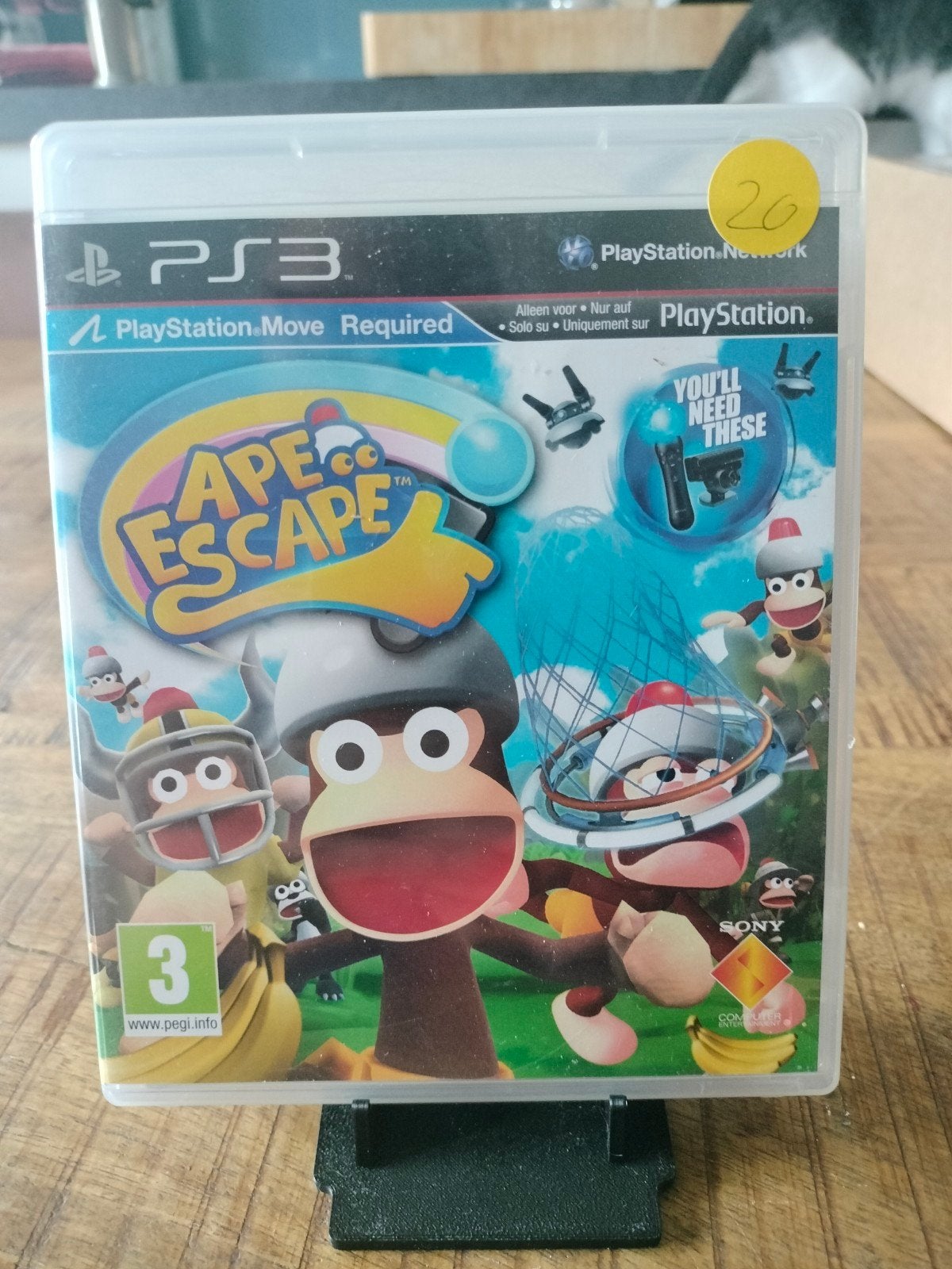 Ape Escape Move - PlayStation 3 (PS3) - Zo goed als nieuw, Spelcomputers en Games, Games | Sony PlayStation 3, 1 speler, Ophalen of Verzenden