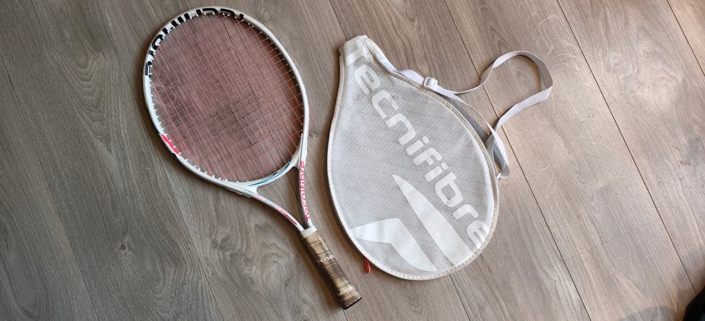 tennisracket tecnofibre, met hoes, Ophalen of Verzenden, Gebruikt, Racket, Overige merken