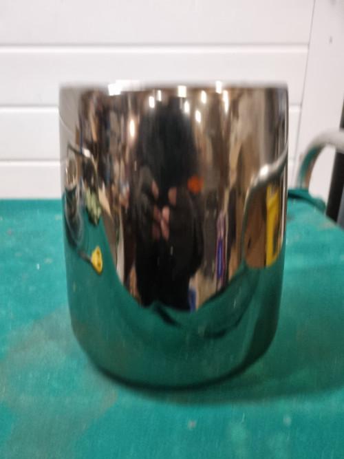 bloempot zilver kleurig, Ophalen of Verzenden, 'T Olde Gre-j, Info@toldegrej.nl, Endepoelstraat 20f Didam