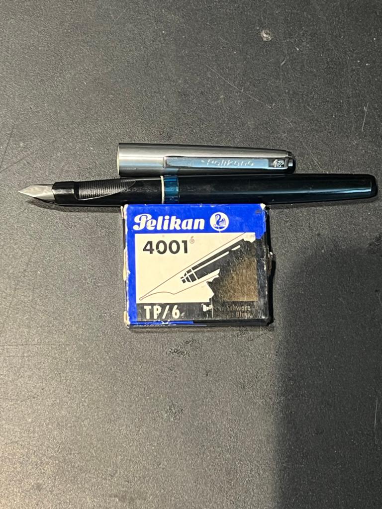 Pelikan vintage vulpen met inkt patronen in goede conditie, Ophalen of Verzenden, Gebruikt